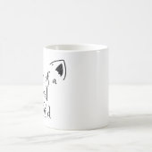 Mama eines schwarzen Wildkindes mit Katzenohren Kaffeetasse (Mittel)