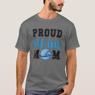 Mama eines schwimmenden Mama T-Shirt
