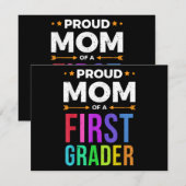 Mama eines Shirts erster Klasse Feiertagskarte (Vorne/Hinten)