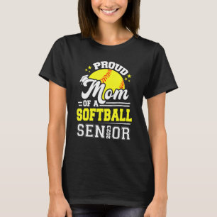 Mama eines Softball Senior 2023 Graduate Gradu T-Shirt