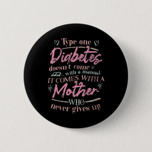 Mama eines T1d-Diabetes-Kindes Button