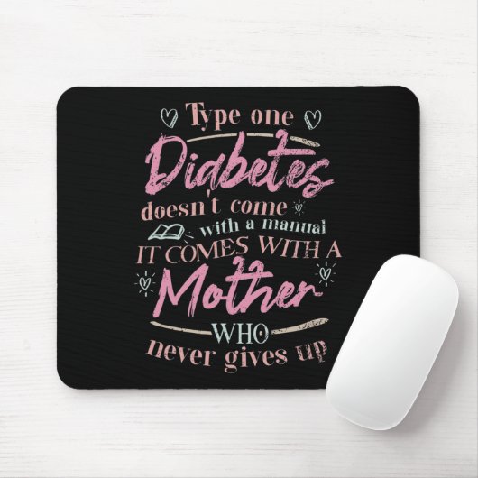 Mama eines T1d-Diabetes-Kindes Mousepad (Mit Mouse)