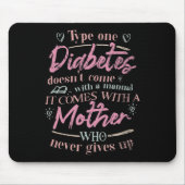 Mama eines T1d-Diabetes-Kindes Mousepad (Vorne)