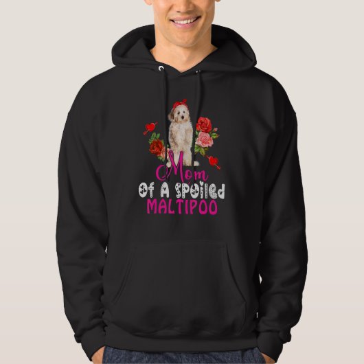 Mama eines verwischten Maltipoo Niedlich Maltipoo  Hoodie (Vorderseite)