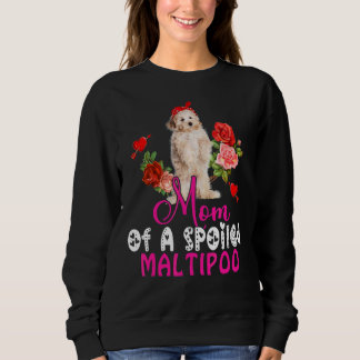 Mama eines verwischten Maltipoo Niedlich Maltipoo Sweatshirt
