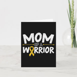 Mama eines Warrior Childhood Cancer Awareness Mont Karte