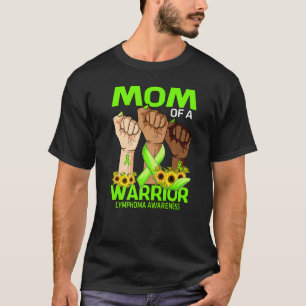 Mama eines Warrior Lymphoms Bewusstsein Sonnenblum T-Shirt