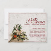 Mama - einfach unersetzlich - Bouquet (Vorderseite)