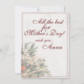 Mama - einfach unersetzlich - Bouquet (Rückseite)