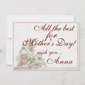 Mama - einfach unersetzlich - Bouquet (Rückseite)