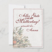 Mama - einfach unersetzlich - Bouquet (Rückseite)