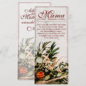 Mama - einfach unersetzlich - Bouquet (Vorne/Hinten)
