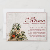 Mama - einfach unersetzlich - Bouquet (Vorderseite)