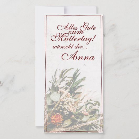 Mama - einfach unersetzlich - Bouquet (Rückseite)