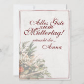 Mama - einfach unersetzlich - Bouquet (Rückseite)