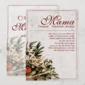 Mama - einfach unersetzlich - Bouquet (Vorne/Hinten)