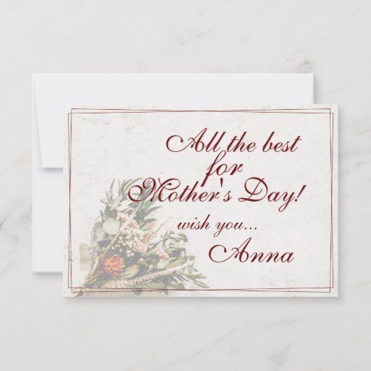 Mama - einfach unersetzlich - Bouquet (Rückseite)