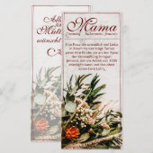Mama - einfach unersetzlich - Bouquet (Vorne/Hinten)