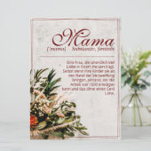 Mama - einfach unersetzlich - Bouquet (Stehend Vorderseite)