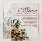 Mama - einfach unersetzlich - Bouquet (Vorne/Hinten)