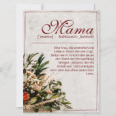 Mama - einfach unersetzlich - Bouquet (Vorderseite)