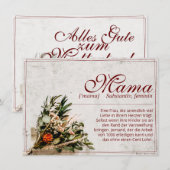 Mama - einfach unersetzlich - Bouquet (Vorne/Hinten)
