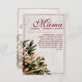 Mama - einfach unersetzlich - Bouquet (Vorne/Hinten)