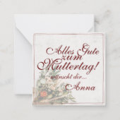 Mama - einfach unersetzlich - Bouquet Mitteilungskarte (Rückseite)