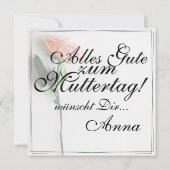 Mama - einfach unersetzlich | Classic Card - Rose (Rückseite)
