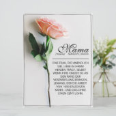 Mama - einfach unersetzlich | Classic Card - Rose (Stehend Vorderseite)