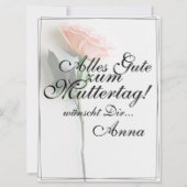 Mama - einfach unersetzlich | Classic Card - Rose (Rückseite)