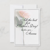Mama - einfach unersetzlich | Classic Card - Rose (Rückseite)