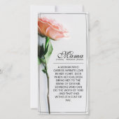 Mama - einfach unersetzlich | Classic Card - Rose (Vorderseite)