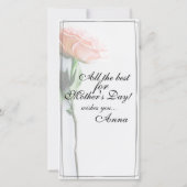 Mama - einfach unersetzlich | Classic Card - Rose (Rückseite)