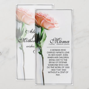 Mama - einfach unersetzlich Classic Card - Rose