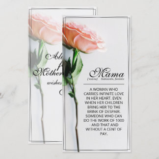 Mama - einfach unersetzlich | Classic Card - Rose