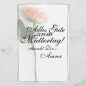 Mama - einfach unersetzlich | Classic Card - Rose (Rückseite)