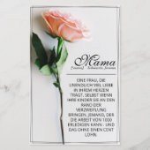 Mama - einfach unersetzlich | Classic Card - Rose (Vorderseite)