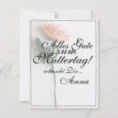 Mama - einfach unersetzlich | Classic Card - Rose (Rückseite)