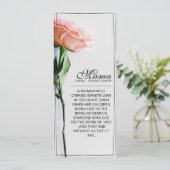 Mama - einfach unersetzlich | Classic Card - Rose  (Stehend Vorderseite)