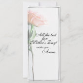 Mama - einfach unersetzlich | Classic Card - Rose  (Rückseite)