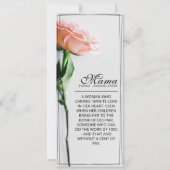 Mama - einfach unersetzlich | Classic Card - Rose  (Vorderseite)