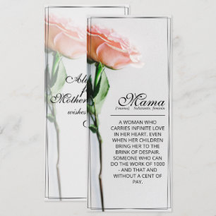 Mama - einfach unersetzlich Classic Card - Rose