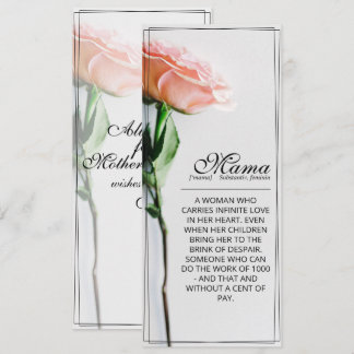 Mama - einfach unersetzlich | Classic Card - Rose