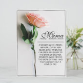 Mama - einfach unersetzlich | Classic Card - Rose  (Stehend Vorderseite)