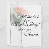 Mama - einfach unersetzlich | Classic Card - Rose  (Rückseite)