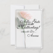 Mama - einfach unersetzlich | Classic Card - Rose  (Rückseite)