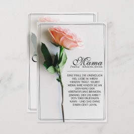 Mama - einfach unersetzlich | Classic Card - Rose