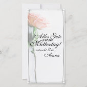 Mama - einfach unersetzlich | Classic Card - Rose (Rückseite)