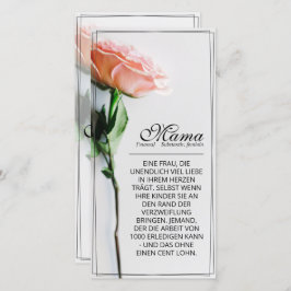 Mama - einfach unersetzlich | Classic Card - Rose